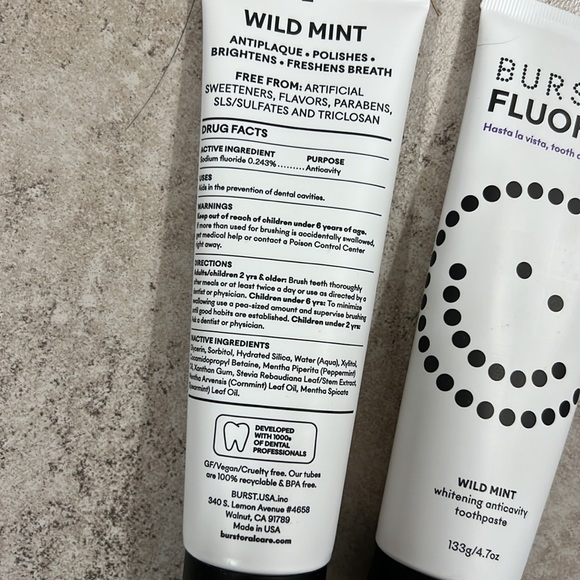 Burst Wild Mint Toothpaste (2 Pack) - Picture 2 of 2